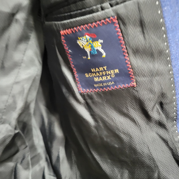 Hart Schaffner Marx Shawn Darst Wool Cashmere Blend Sport Coat Jacket Size 40S - Picture 7 of 10